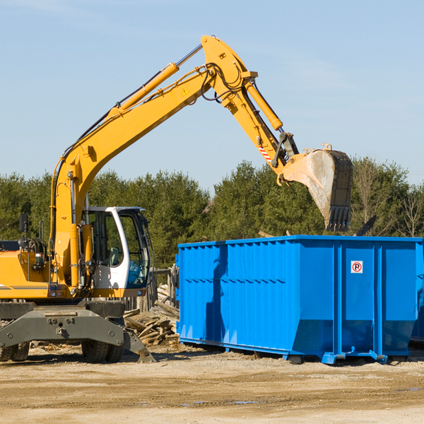 is there a minimum or maximum amount of waste i can put in a residential dumpster in Metz West Virginia